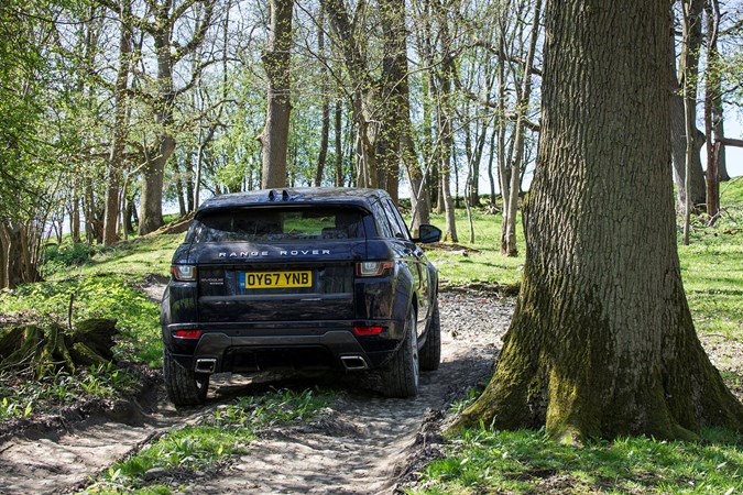 Range Rover Evoque off-road at Eastnor Castle