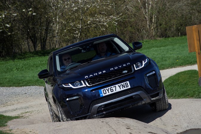 Range Rover Evoque off-road at Eastnor Castle