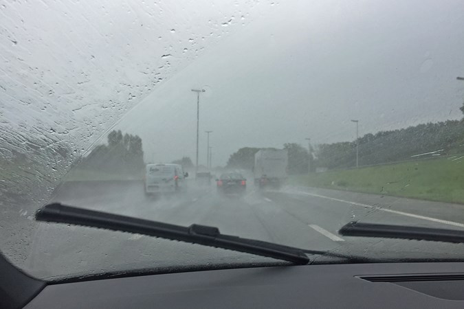 Lots of heavy rain in Belgium
