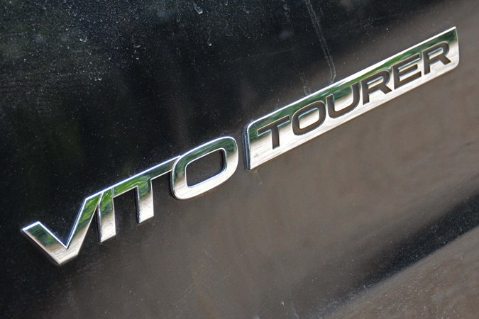 Black 2017 Mercedes-Benz Vito Tourer badge