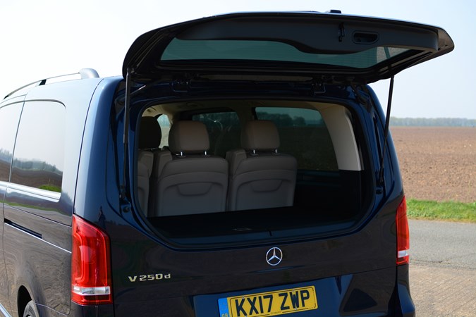 Pop-out tailgate glass hatch a very convenient Mercedes-Benz V-Class feature