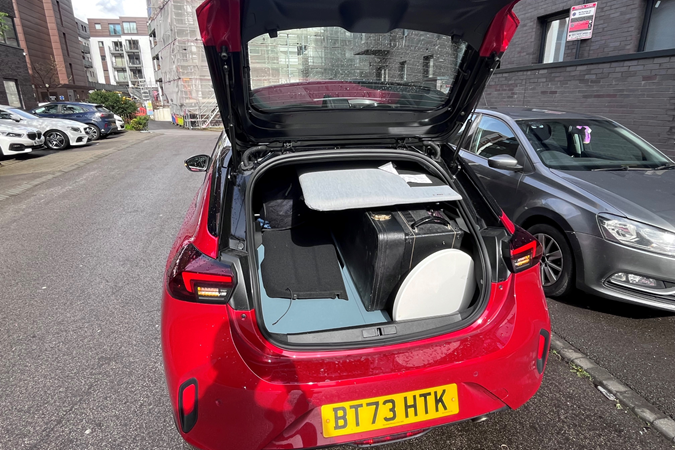 Vauxhall Corsa (2024) boot open