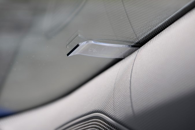 Skoda Octavia long-term test, ticket holder on windscreen
