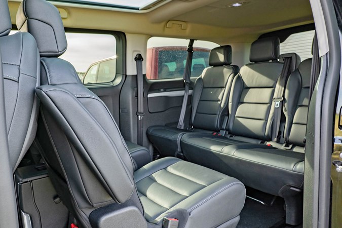 2020 Vauxhall Vivaro Life rear seating