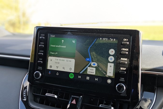 Android Auto is a welcome addition to the Suzuki Swace's equipment list