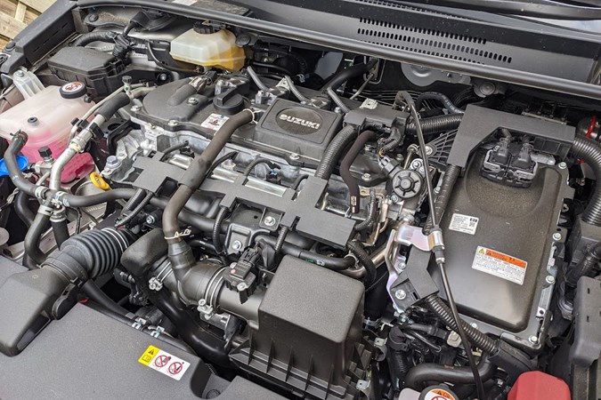 It may say Suzuki, but this hybrid engine is actually built by Toyota