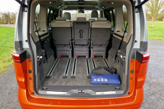 VW Multivan long-term test - eHybrid boot space with two of the seats removed