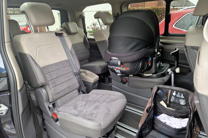 VW Multivan long-term test - all the baby kit among the rear seats