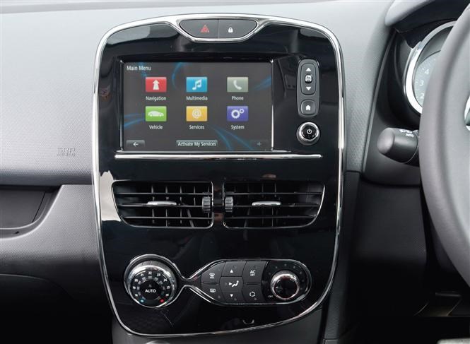 Touchscreen system in the Renault Clio