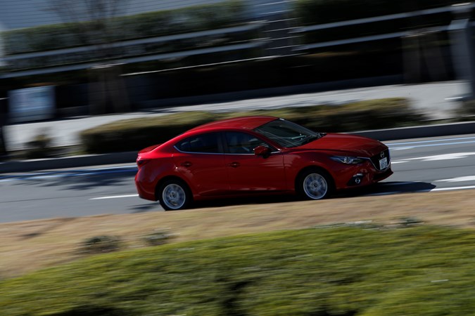Mazda 3 Hybrid driving