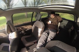 Our man Keith WR Jones is HONESTLY not checking online how to fold the Citroen Grand C4 Picasso's seats