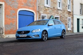 The 'Rebel' Blue paint on the Volvo V60 is optional and draws a lot of positive comments