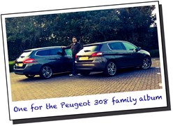 One for the Peugeot 308 family album: hatchback and SW estate