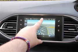 The Peugeot 308's Touchscreen.