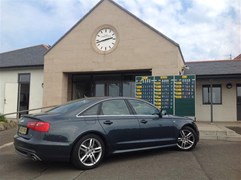 Audi A6 fits in with the golf club scene