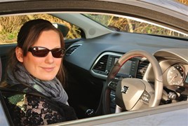 Our man Graeme's partner Naomi enjoyed an extended stint behind the wheel of our Leon SC