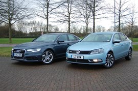 Audi A6 S Line takes on VW Passat Bluemotion