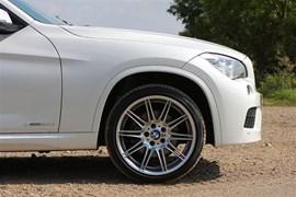 The optional 19-inch double-spoke alloy rims are available only with the M Sport trim