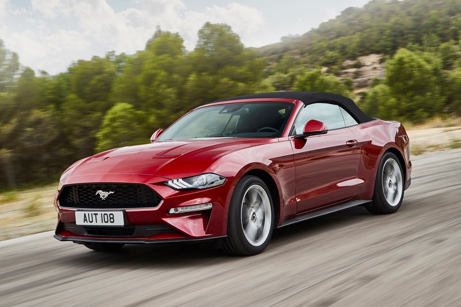 Ford Mustang Convertible facelift 2018, driving front