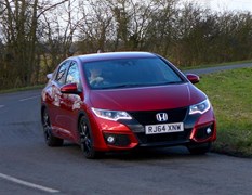 Honda Civic Sport grips well in corners