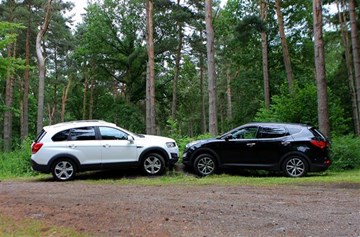 Hyundai Santa Fe vs Chevrolet Captiva comparison test