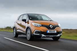 Renault Captur yellow driving