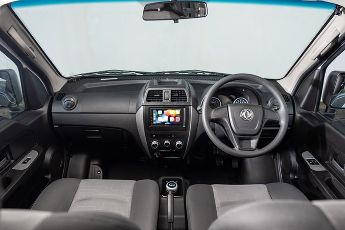 DFSK EC35 review - cab interior, dashboard, steering wheel