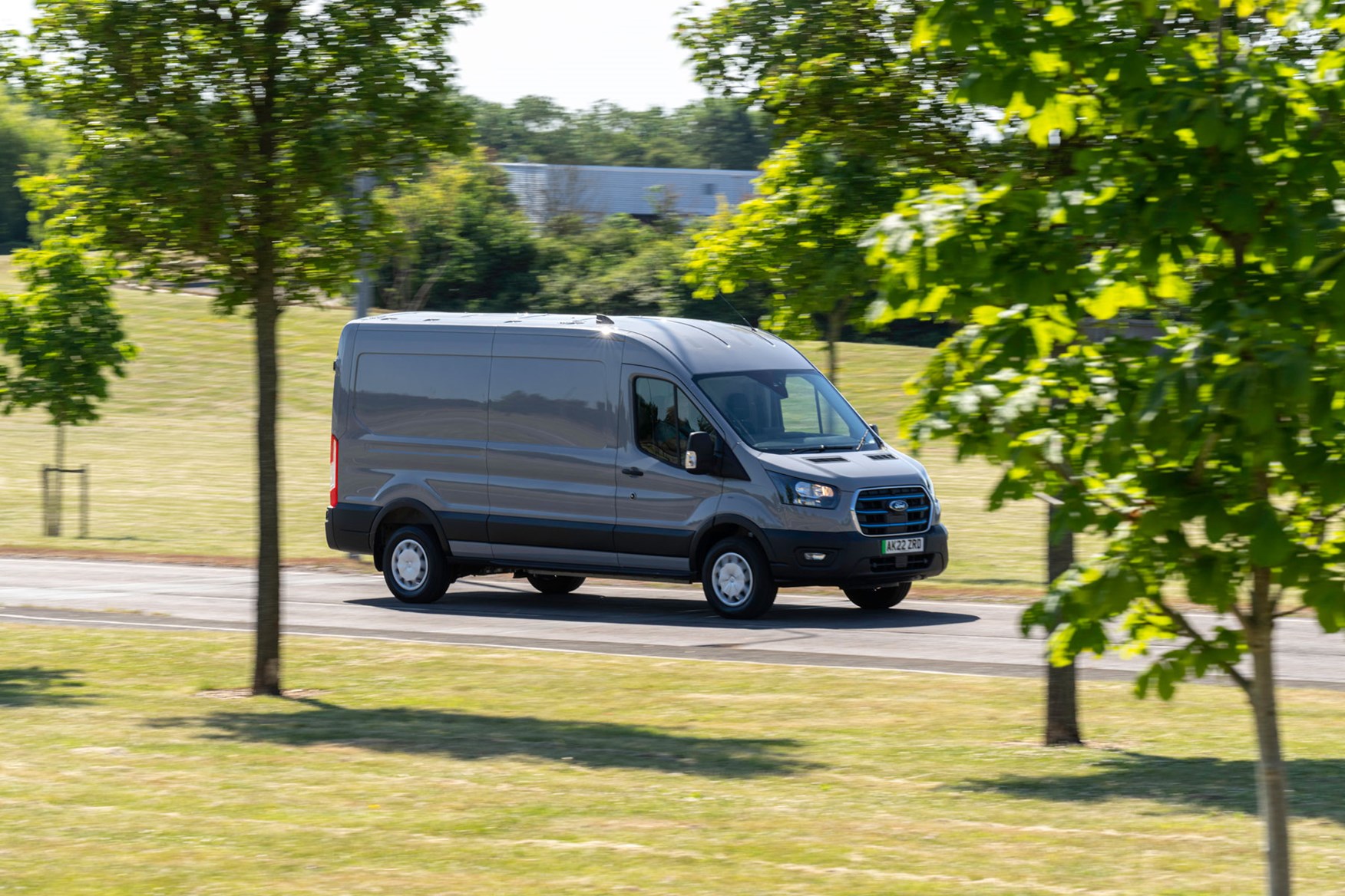 Ford E Transit 2022 side driving