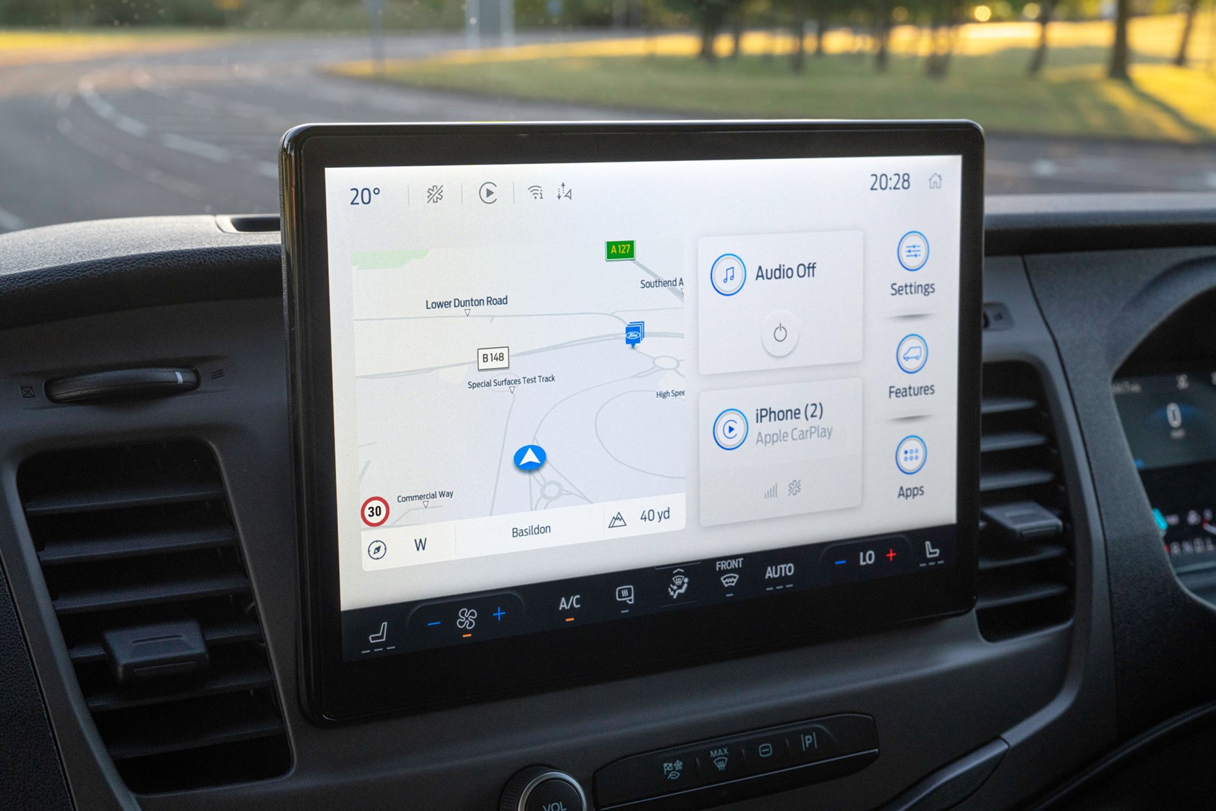 Ford E Transit 2022 touchscreen