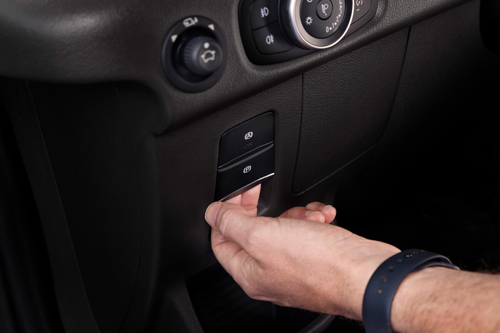 Ford E-Transit review - electronic parking brake