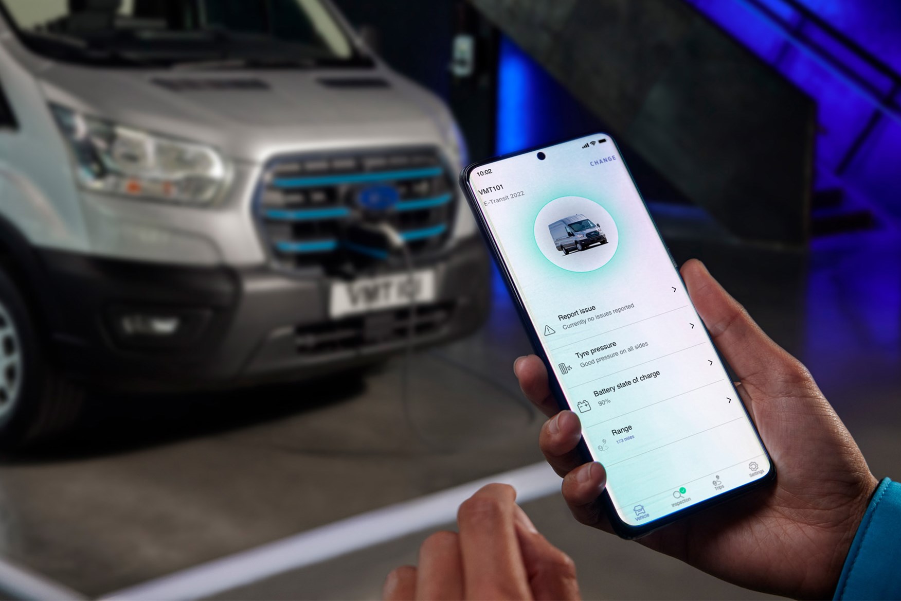 Ford E-Transit review - connected to your smartphone