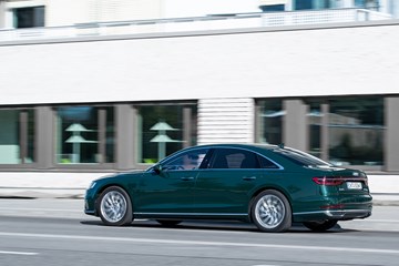 Audi A8 driving in Germany