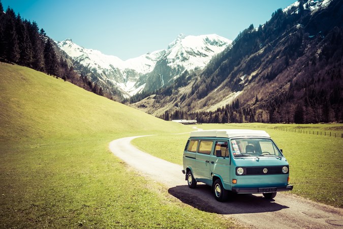 Volkswagen campervan in Germany