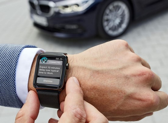BMW ConnectedDrive synced to smartwatch