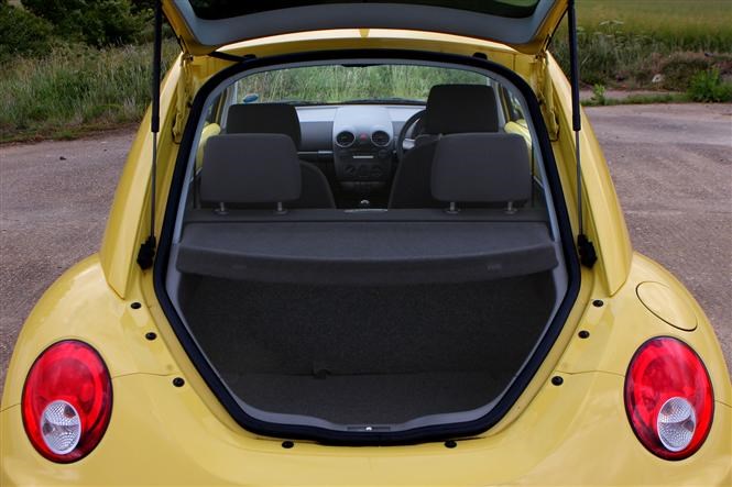 VW Beetle boot practicality