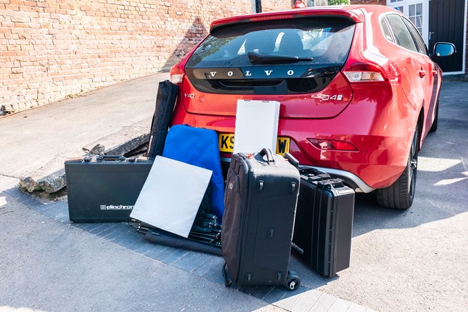 Volvo V40 photographic kit unloaded