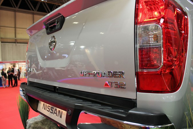 Nissan Navara Off-Roader AT32 at the CV Show 2018 - rear badge