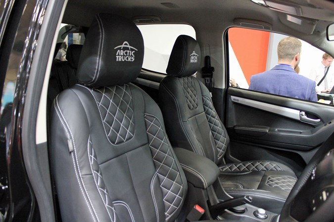 Isuzu D-Max Arctic Trucks Stealth limited edition at the CV Show 2018 - leather seats