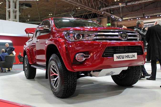 Toyota Hilux AT35 at the CV Show 2018 - front view