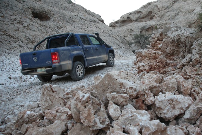 VW Amarok V6 TDI 258hp review - surrounded by rocks