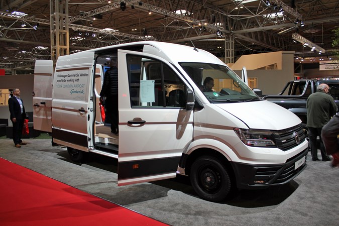 VW e-Crafter electric van at the CV Show 2018