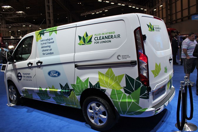 Ford Transit Custom PHEV at the CV Show 2018