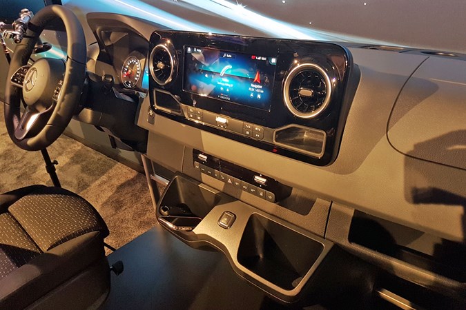 New 2018 Mercedes Sprinter 10.25-inch MBUX display