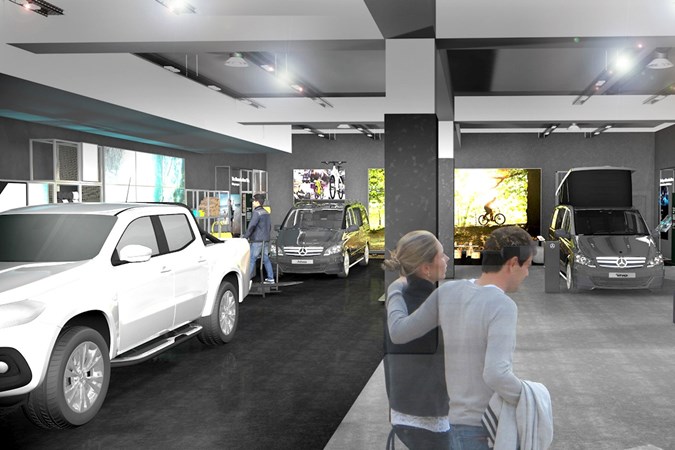 Mercedes Vans launches pop-up store - inside