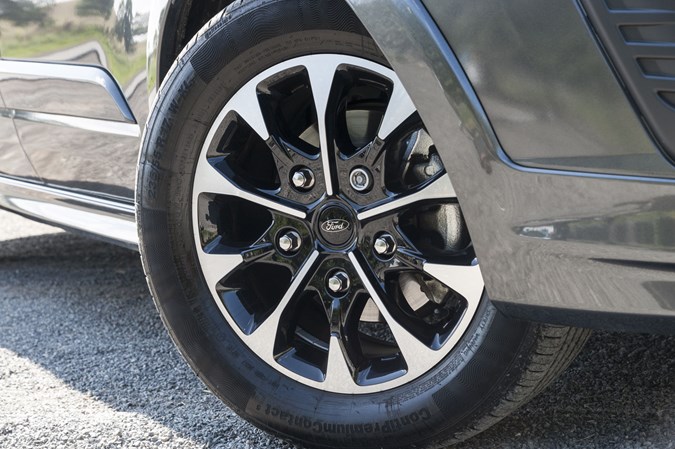 Ford Transit Custom Sport vs VW Transporter Sportline twin test review - Ford wheels