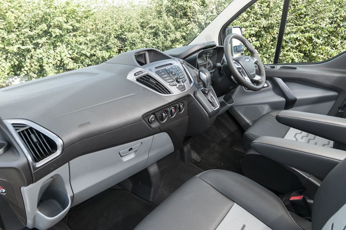Ford Transit Custom Sport vs VW Transporter Sportline twin test review - Ford interior