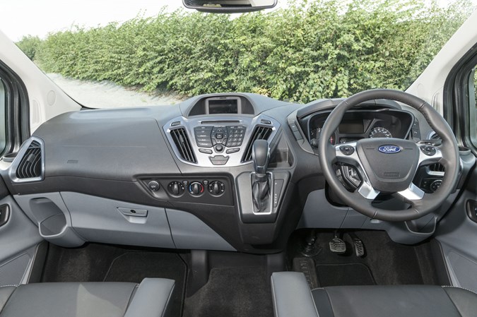 Ford Transit Custom Sport vs VW Transporter Sportline twin test review - Ford dashboard