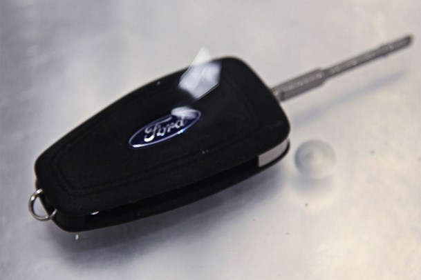 Super-tough Ford Transit key during testing