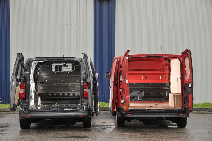 Nissan NV300 vs Toyota Proace twin-test review - load areas
