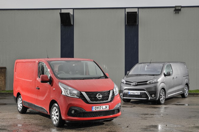 Nissan NV300 vs Toyota Proace twin-test review - front